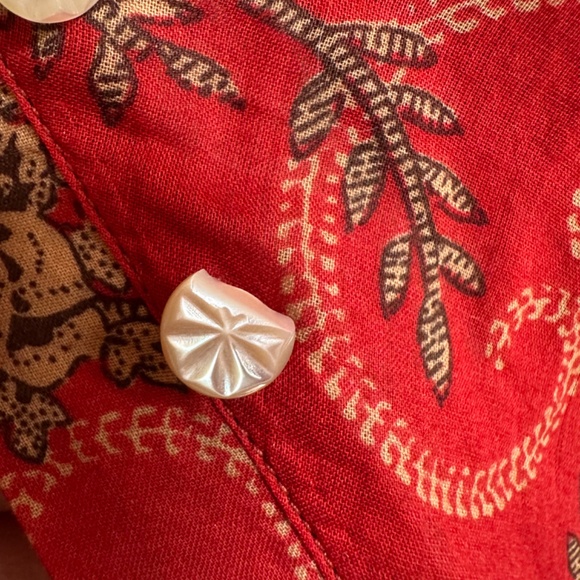 RRL Ralph Ralph Lauren Red Bias-Cut Floral Cotton Dress Size 1 XS Small - Picture 13 of 14